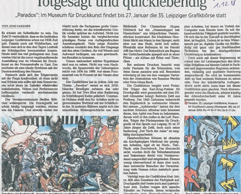 Rezension in der Leipziger Volkszeitung vom 1.12.2018