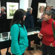 Eröffnung der 38. Leipziger Grafikbörse – Besucher in der Ausstellung
