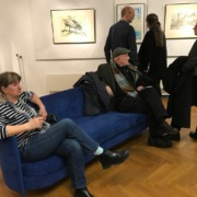 Eröffnung der 38. Leipziger Grafikbörse – Besucher in der Ausstellung