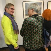 Eröffnung der 38. Leipziger Grafikbörse – Besucher in der Ausstellung