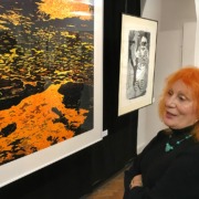 Eröffnung der 38. Leipziger Grafikbörse – Besucher in der Ausstellung