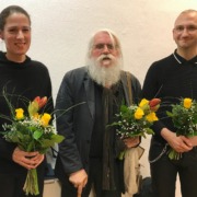 Die Preisträger der 38. Leipziger Grafikbörse: Stefanie Hofer, Horst Peter Meyer, Jens Schubert